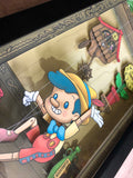 Stitch & Strings- Shadow Box- 7"X19"- Framed