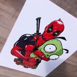 Deadpool & Gurr- Art Print