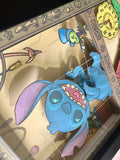Stitch & Strings- Shadow Box- 7"X19"- Framed