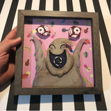 Happy Boogie - Shadow Box- 8"x 8"- Framed