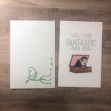 You are Fantastic- Love Card & Sticker- Fantastic Beasts