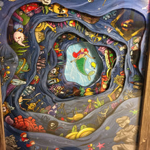 Load image into Gallery viewer, Ariel’s Treasure- Deluxe Shadow Box- Framed