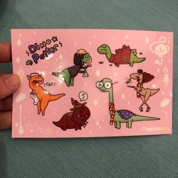 Dino Potter Sticker Pack