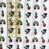 Edward Scissorhands Fabric - "Topiary Garden" - in pinstripes by the half yard