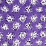 Disney Villains - "Bad Girls Club" - in lavender by the half yard