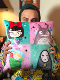 Ghibli Squares- Pillow