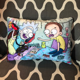 Telephone Game- Rick & Morty- MashUp Pillow