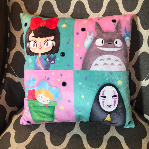 Ghibli Squares- Pillow