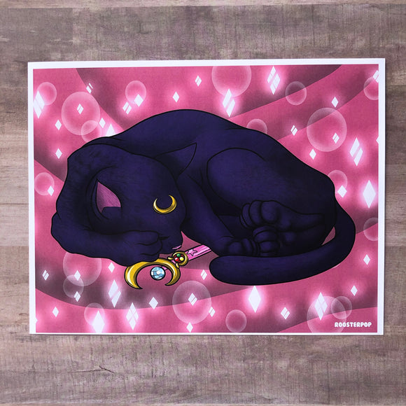 Luna Kitty- Art Print