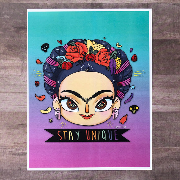 Unique Frida Kahlo- Art Print