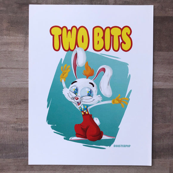 Two Bits-Roger Rabbit Cutie- Art Print