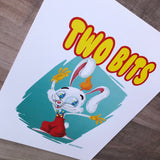 Two Bits-Roger Rabbit Cutie- Art Print