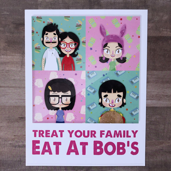 Burger Family- Art Print
