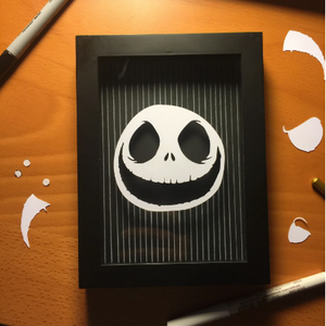 Happy Jack- Shadow Box- 5"x7"- Framed