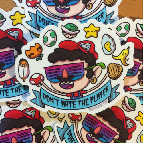 Don't Hate the Player, Mario- Big Sticker