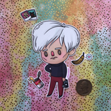 Cutie Andy Warhol- Sticker