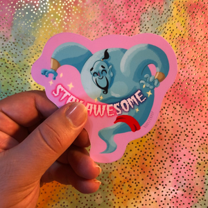 Genie, Stay Awesome- Big Sticker
