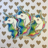 Magical Unicorn Head- Big Sticker