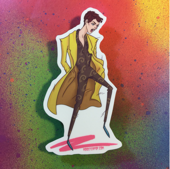 Dancing in the Streets- Bowie 80s Fashion- Big Sticker