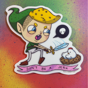 Link the Jerk- Big Sticker