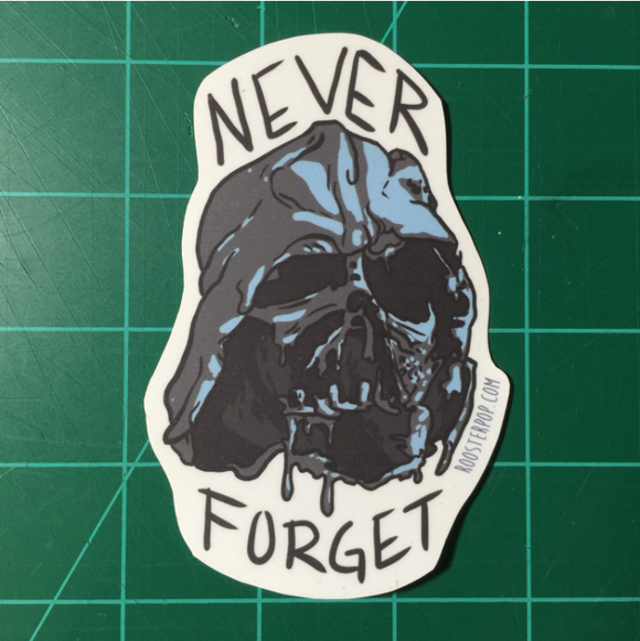 Never Forget- Darth Vader- Big Sticker