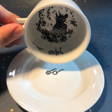 Hand Drawn Grim Tea Cup