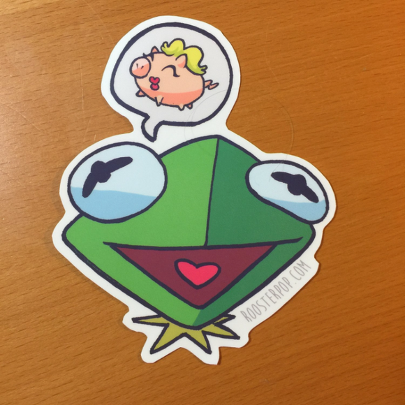 Love is Blind- Kermit and Miss Piggy- Big Sticker