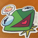 Love is Blind- Kermit and Miss Piggy- Big Sticker