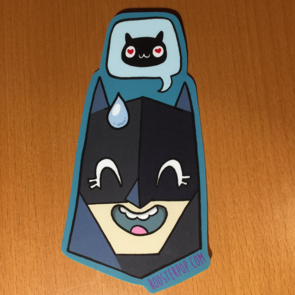 Bats Love Cats!!!- Big Sticker