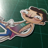 Hipster Luigi- Big Sticker