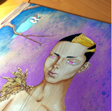 The Bee King- Original Painting