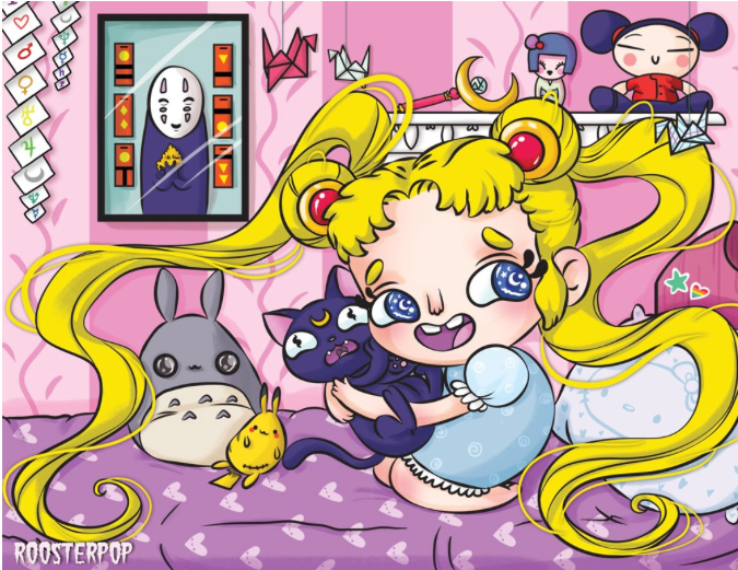 Sailor Princess- Bedtime- Art Print