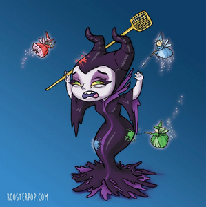 Little Maleficent Cutie- Art Print
