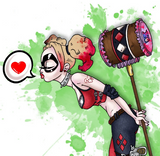 A Kiss from Harley- Art Print