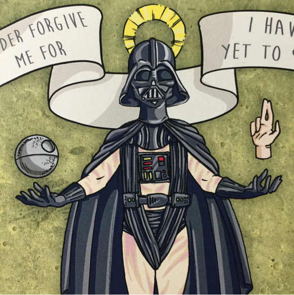 Saint Vader, Patron Saint of the Darkside- Art Print
