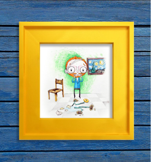 Someone is Van Goghing to Get in Trouble- Art Print