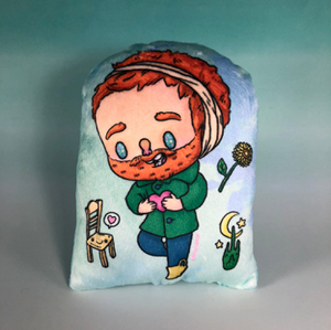 Pondering Pillow- Plush-Vincent Van Gogh