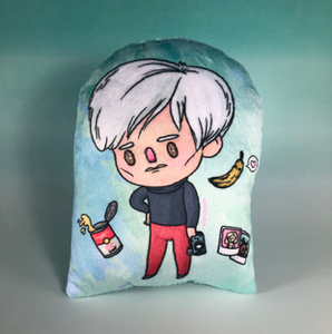 Pondering Pillow- Plush- Andy Warhol