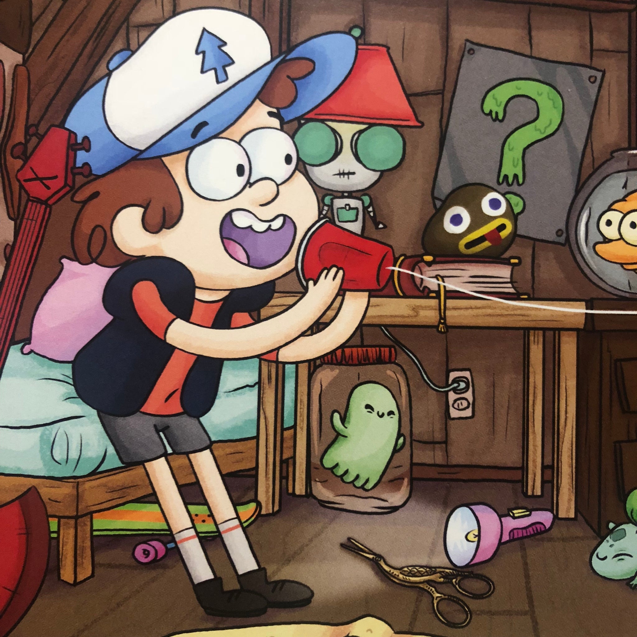 Telephone Game- Gravity Falls- MashUp Art Print RoosterPOP Telephone Game- Gravity Falls- MashUp Art Print RoosterPOP