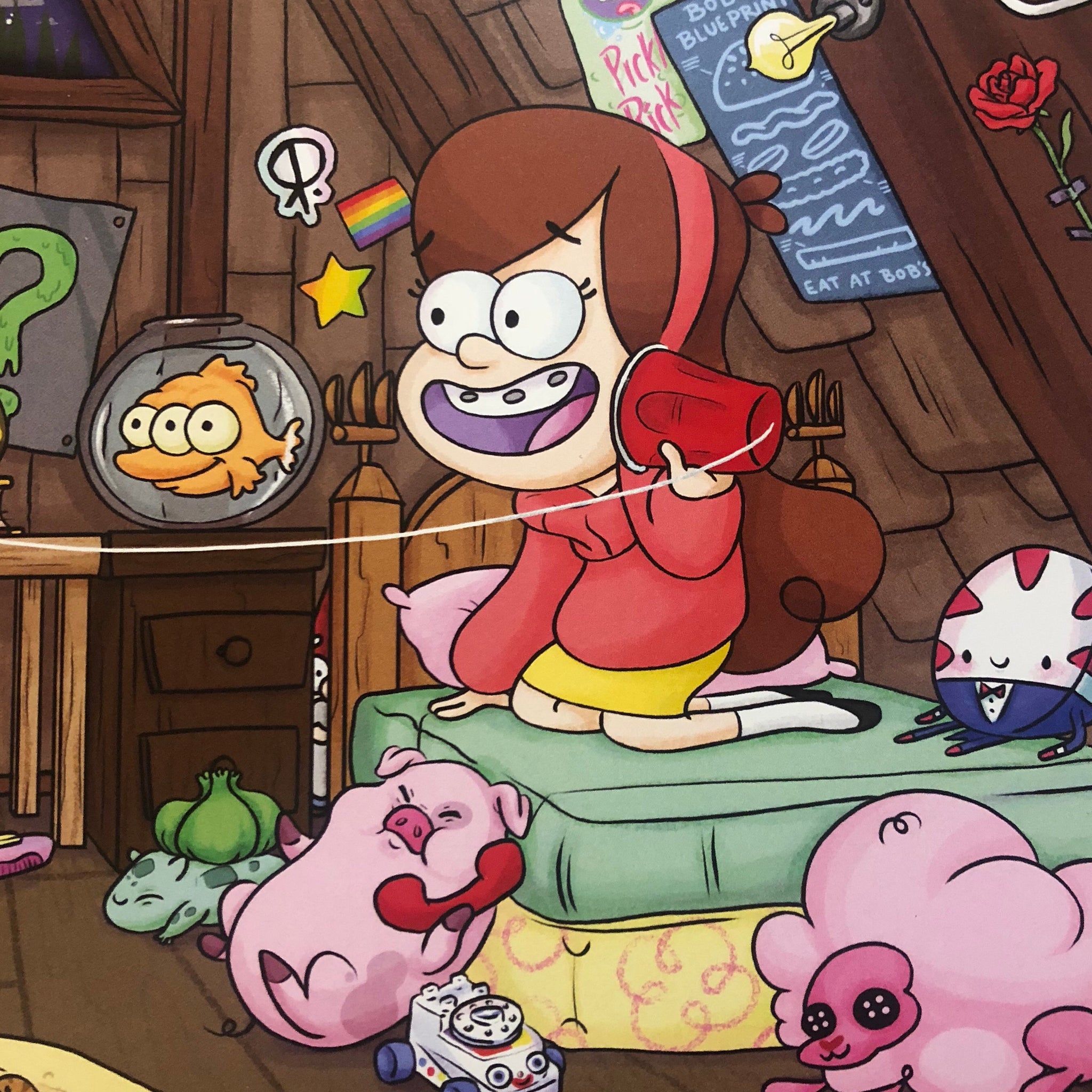 Telephone Game- Gravity Falls- MashUp Art Print – RoosterPOP