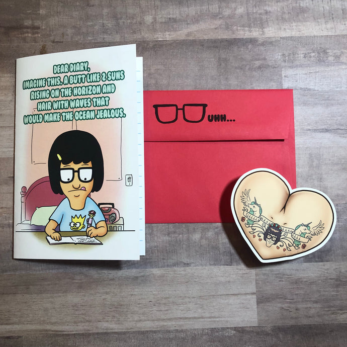 Fan Fiction Love Card & Bonus Sticker