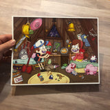 Telephone Game- Gravity Falls- MashUp Art Print